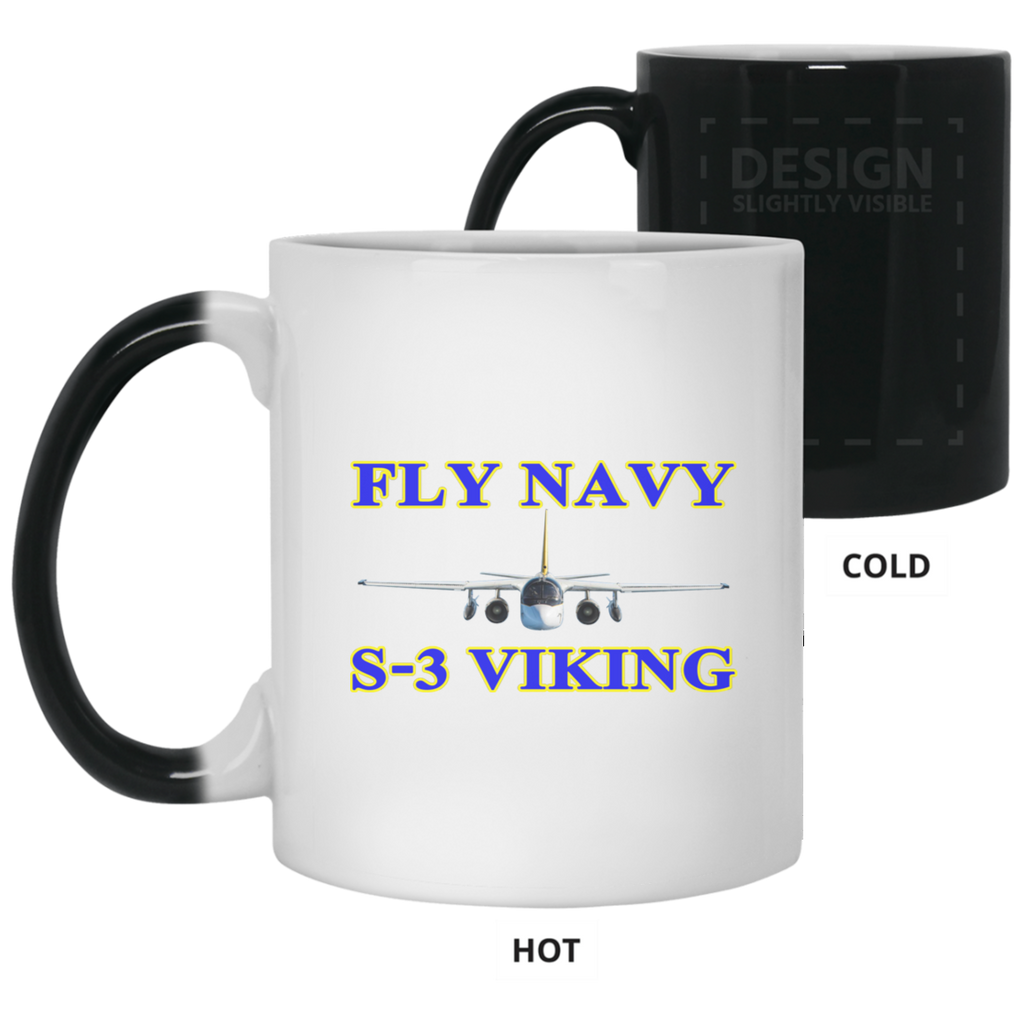 Fly Navy S-3 1 Color Changing Mug - 11oz