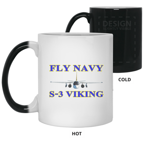Fly Navy S-3 1 Color Changing Mug - 11oz
