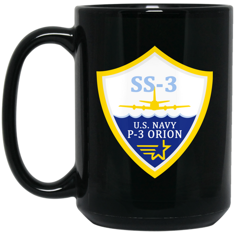 P-3 Orion 3 SS-3 Black Mug - 15oz