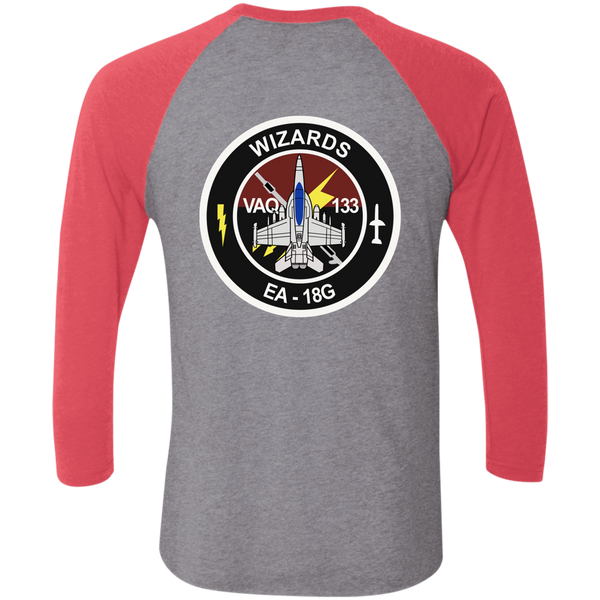 VAQ 133 6c Baseball Raglan T-Shirt