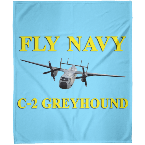 Fly Navy C-2 3 Blanket - Arctic Fleece Blanket 50x60