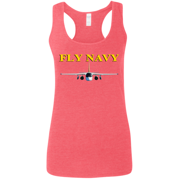 Fly Navy S-3 4 Ladies' Softstyle Racerback Tank