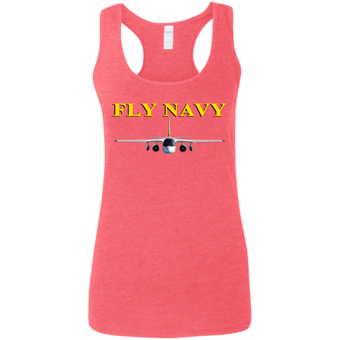 Fly Navy S-3 4 Ladies' Softstyle Racerback Tank