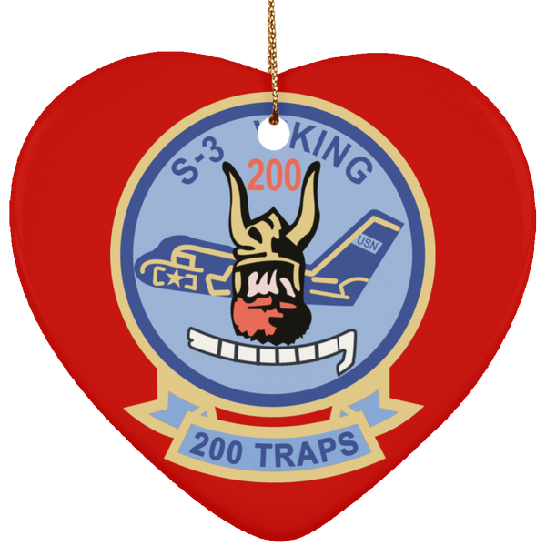 S-3 Viking 4 Ornament - Heart