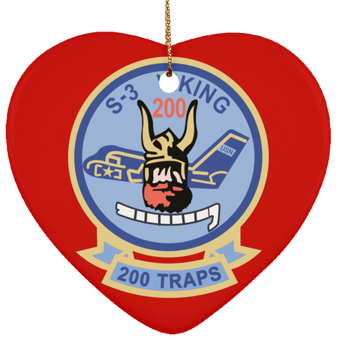 S-3 Viking 4 Ornament - Heart