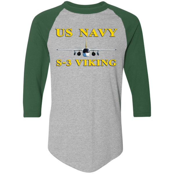 US Navy S-3 3 Colorblock Raglan Jersey