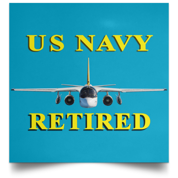 Navy Retired 2 Poster - Square