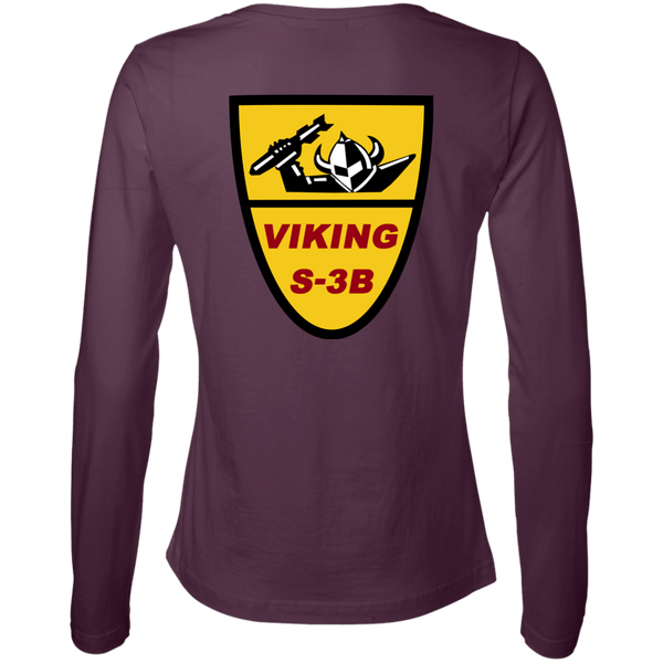 S-3 Viking 1c Ladies' LS Cotton T-Shirt