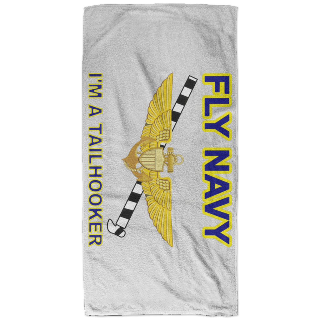 Fly Navy Tailhooker Bath Towel - 32x64