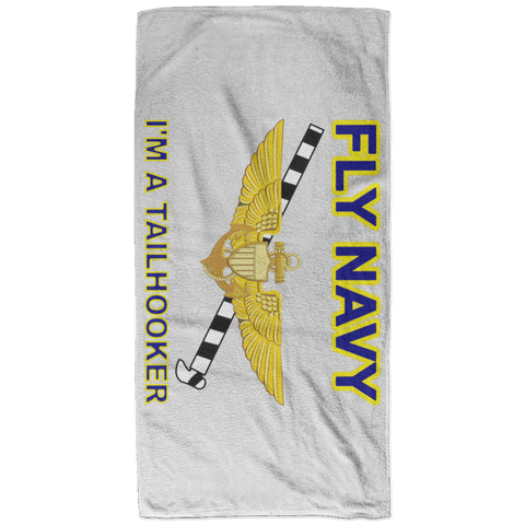 Fly Navy Tailhooker Bath Towel - 32x64