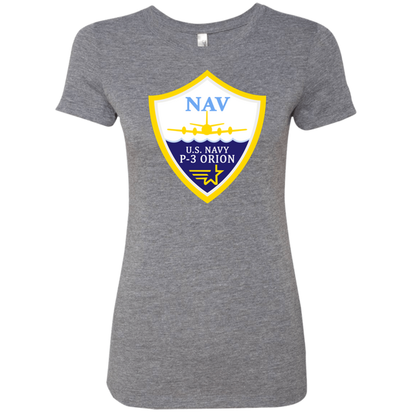 P-3 Orion 3 NAV Ladies' Triblend T-Shirt