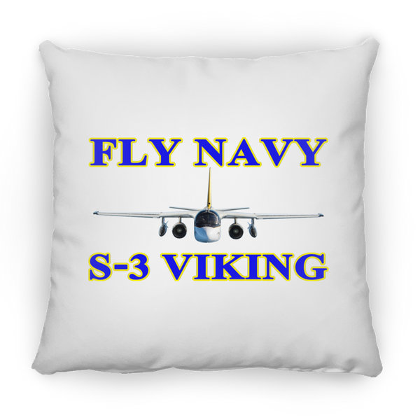 Fly Navy S-3 1 Pillow - Square - 18x18