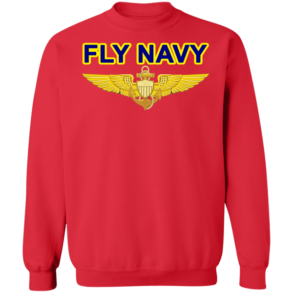 Fly Navy Aviator Crewneck Pullover Sweatshirt