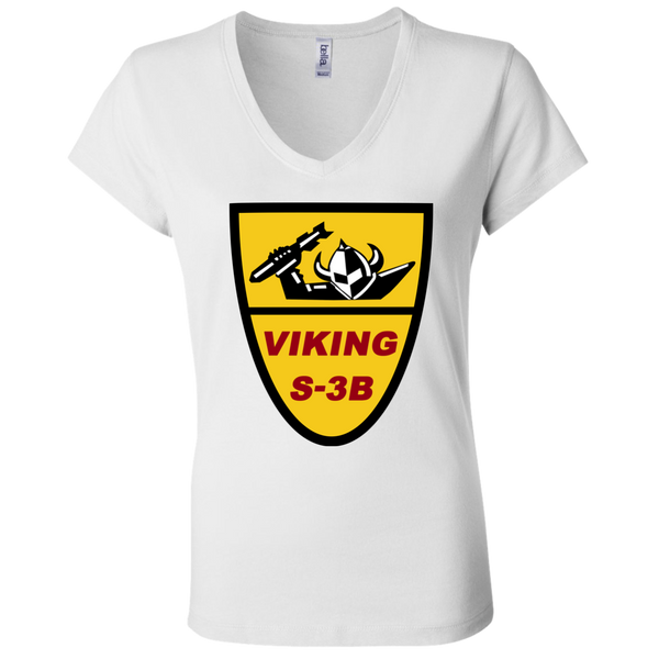 S-3 Viking 1 Ladies Jersey V-Neck T-Shirt