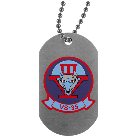 VS 35 5 Dog Tag - Silver