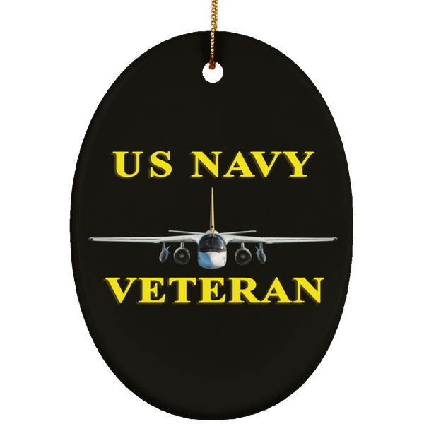 Navy Vet 3 Ornament - Oval