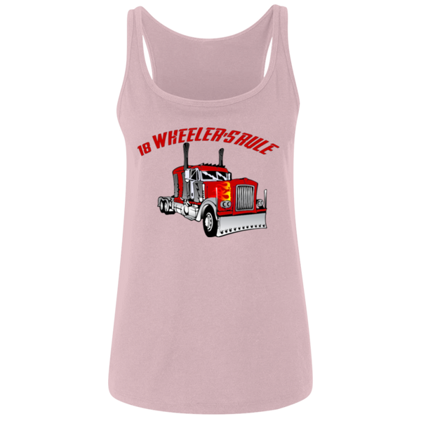 Trucker 18 Wheeler 1 Ladies' Relaxed Jersey Tank