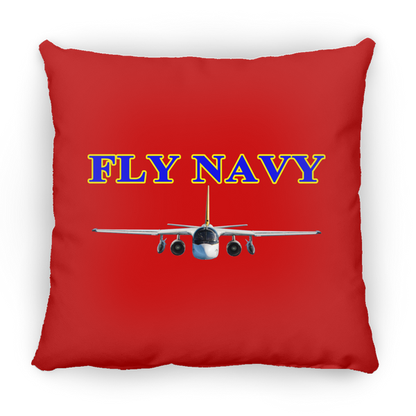 Fly Navy S-3 2 Pillow - Square - 18x18