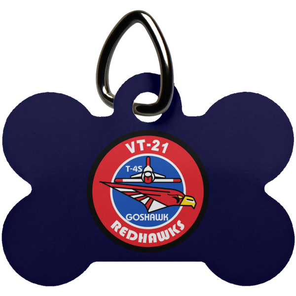 VT 21 8 Pet Tag - Dog Bone