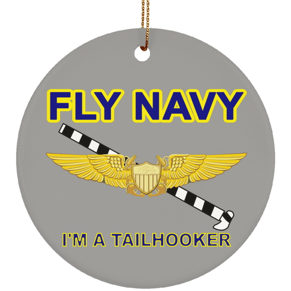 Fly Navy Tailhooker 3 Ornament - Circle