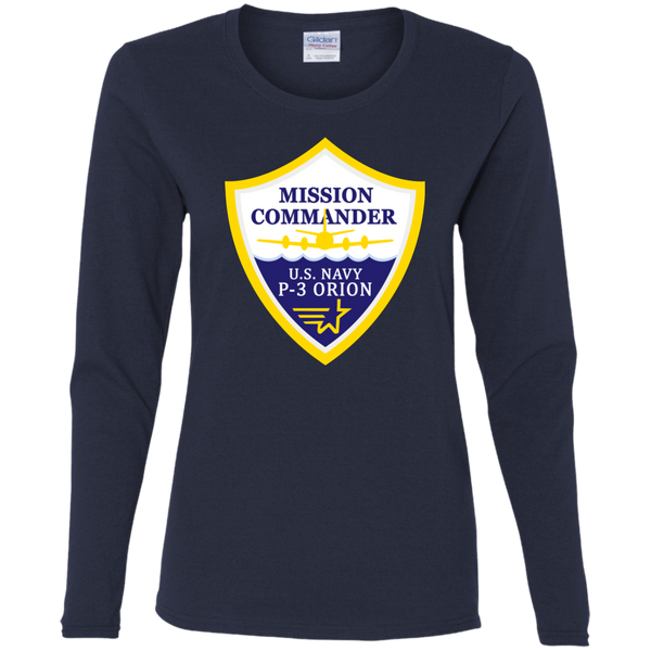 P-3 Orion 3 MC Ladies' Cotton LS T-Shirt