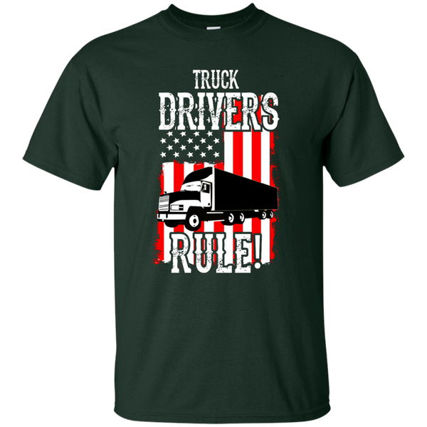Truck Drivers Rule Custom Ultra Cotton T-Shirt