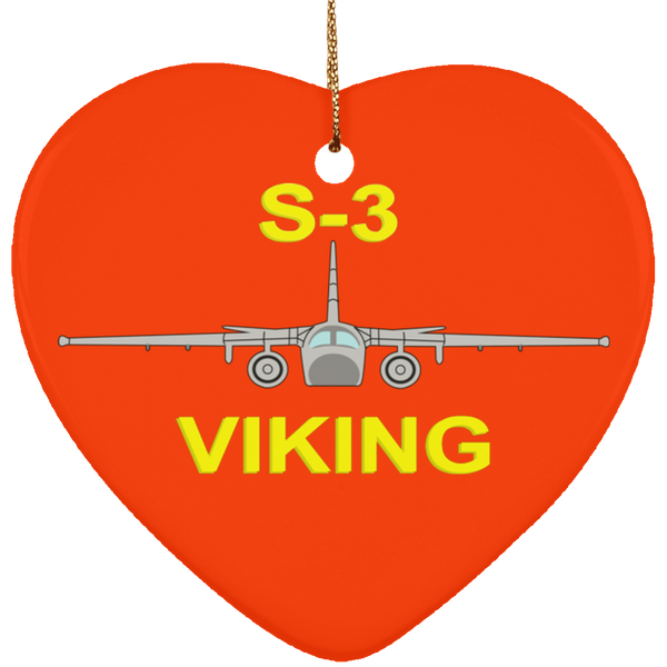 S-3 Viking 10 Ornament - Heart