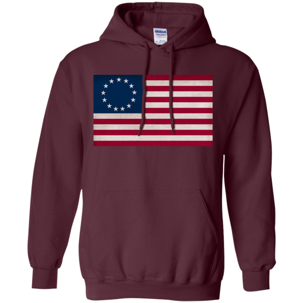 Betsy Ross Flag Pullover Hoodie