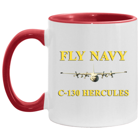 Fly Navy C-130 3 Accent Mug - 11oz