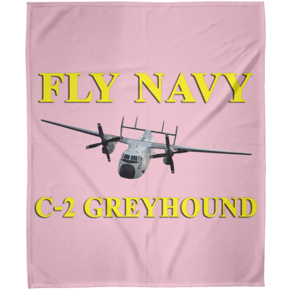 Fly Navy C-2 3 Blanket - Arctic Fleece Blanket 50x60