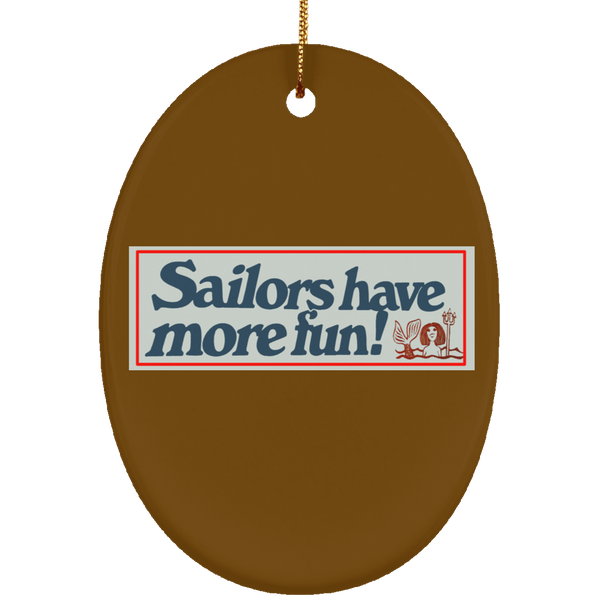 Sailors 1 Ornament - Oval