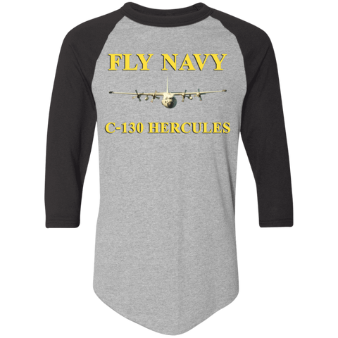 Fly Navy C-130 3 Colorblock Raglan Jersey