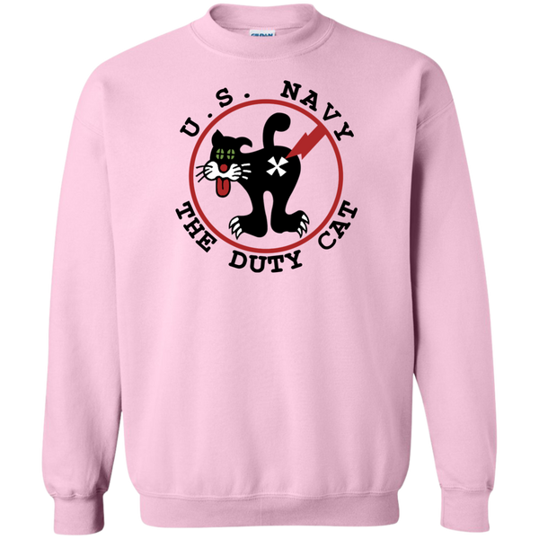 Duty Cat 4 Printed Crewneck Pullover Sweatshirt