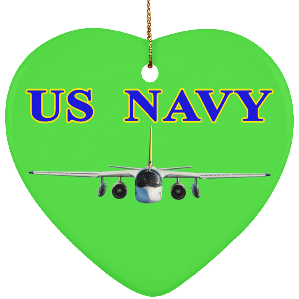 US Navy S-3 2 Ornament - Heart