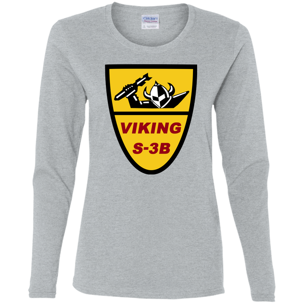 S-3 Viking 1 Ladies' Cotton LS T-Shirt