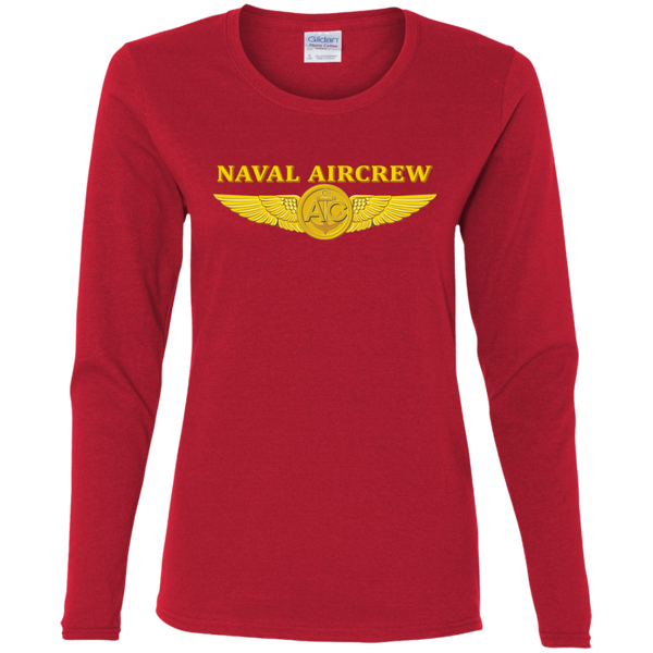 P-3C 2 Aircrew Ladies' Cotton LS T-Shirt