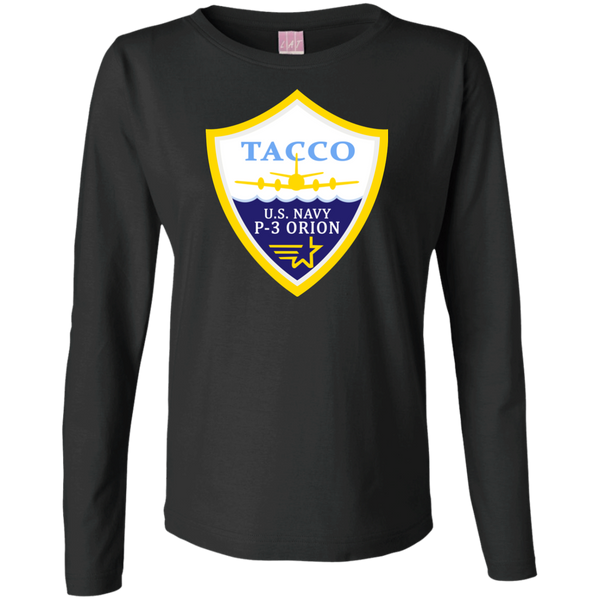 P-3 Orion 3 TACCO Ladies' LS Cotton T-Shirt