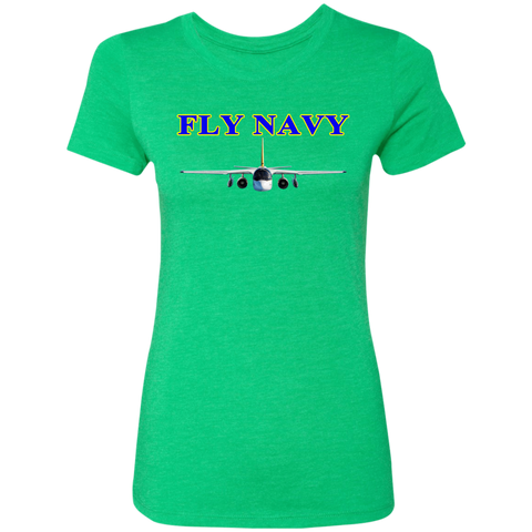 Fly Navy S-3 2 Ladies' Triblend T-Shirt