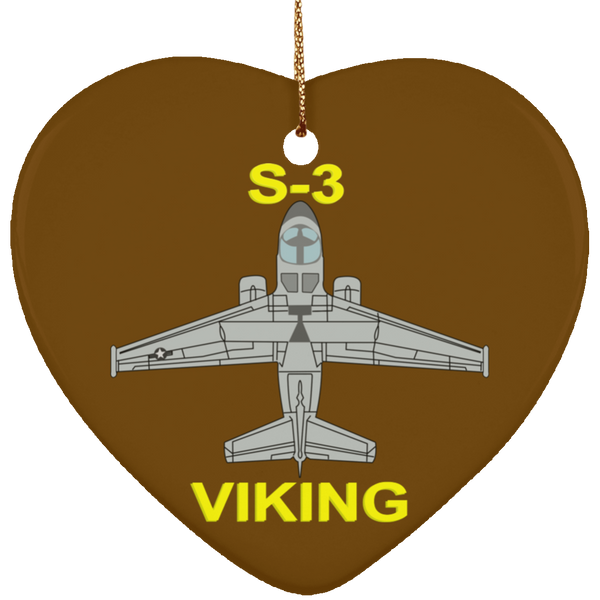 S-3 Viking 11 Ornament - Heart