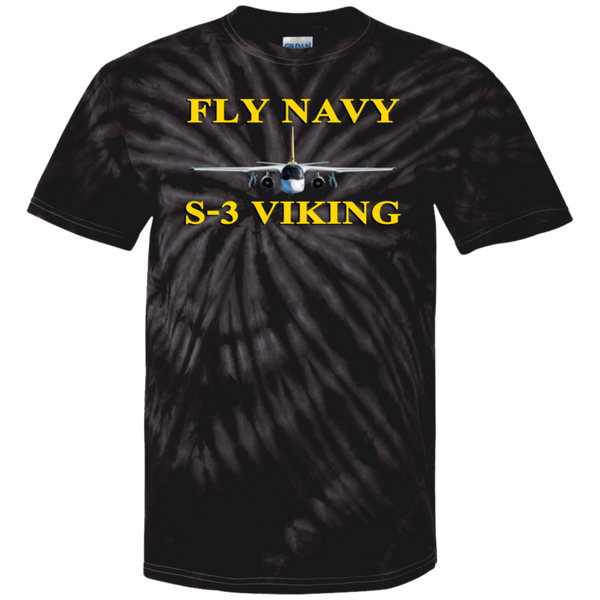 Fly Navy S-3 3 Cotton Tie Dye T-Shirt