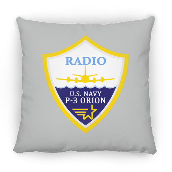 P-3 Orion 3 Radio Pillow - Square - 14x14