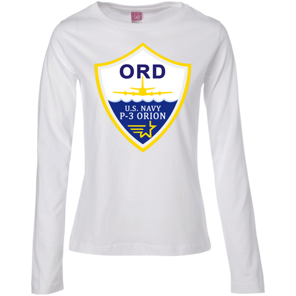 P-3 Orion 3 ORD Ladies' LS Cotton T-Shirt