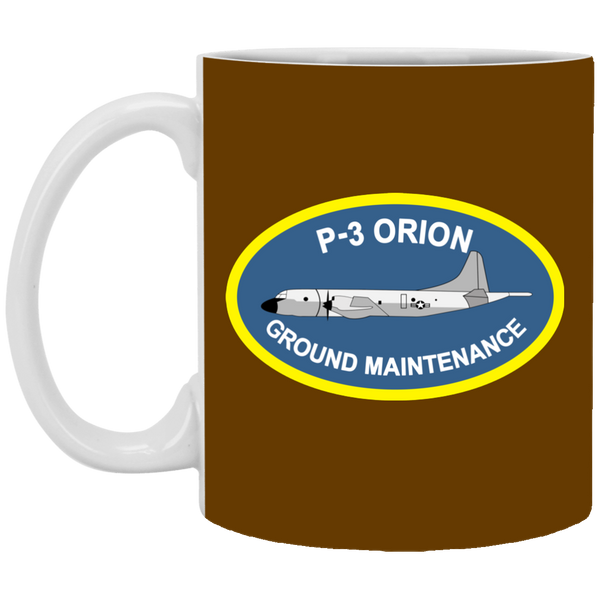 P-3 Orion 4 Ground Maint White Mug - 11oz