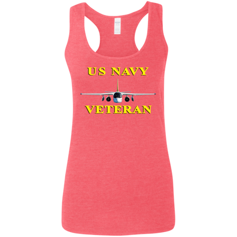 Navy Vet 3 Ladies' Softstyle Racerback Tank