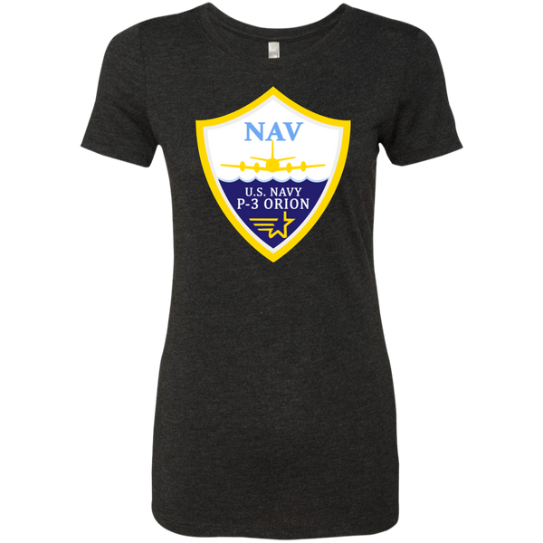 P-3 Orion 3 NAV Ladies' Triblend T-Shirt