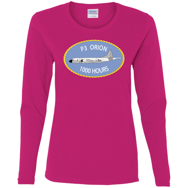 P-3 Orion 9 1000 Ladies' Cotton LS T-Shirt