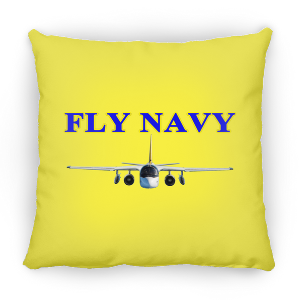 Fly Navy S-3 2 Pillow - Square - 18x18