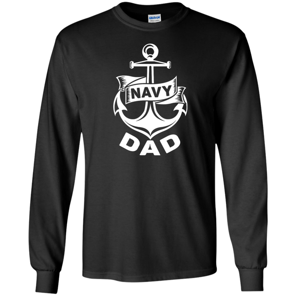 Navy Dad 1 LS Ultra Cotton Tshirt