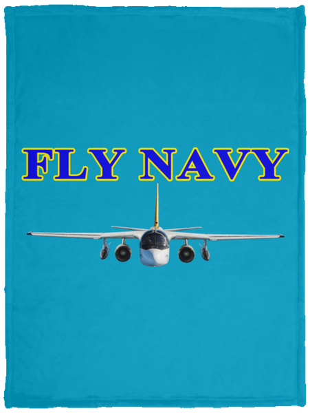 Fly Navy S-3 2 Blanket - Velveteen Micro Fleece Baby