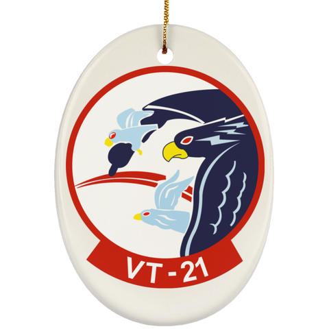 VT 21 2 Ornament Ceramic - Oval